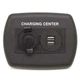 JR Products 15095 12V/USB Charging Center  Black