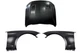 Fit 2018 2019 2020-2023 Ford Mustang Fender Set Front LH&RH Side & Hood Panel