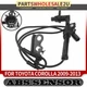 Front Left Driver ABS Wheel Speed Sensor for Toyota Corolla 2009-2013 1.8L 2.4L