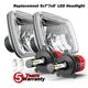 For 82-93 Chevy S10 Blazer GMC S15 7X6 Projector Halo LED Headlight HiLo