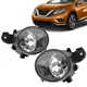 For Nissan Murano 2015-2017 2018 Pair Front Bumper Clear Fog Light Driving Lamp