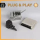 Mercedes R230 SL500 ECU Engine Computer EIS Ignition Switch Key Shifter Set OEM