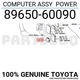 8965060090 Genuine Toyota COMPUTER ASSY  POWER 89650-60090