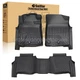 Fits 2013-2021 Toyota Land Cruiser / Lexus LX570 TPE 3D Floor Mats Liner Black