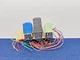 BMW E36/7 Z3 Headlight High Beam Crash Alarm Relay Fuse Green Blue Set of 3 OEM
