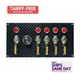 Moroso 74139, Kit Fiber Design Switch Panel Black/Black Carbon Performance Parts