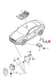 Genuine AUDI A4 allroad quattro Avant S4 A5 S5 Cabriolet Bracket 8K0907179A