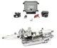 W204 MERCEDES 2010 C300 KEY LOCK CYLINDER ECU CLUSTER STEERING LOCK SET