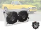 For 1982-2002 Chevy S10 Blazer 1984-1990 Corvette 3-Row Radiator+Shound+2*Fan