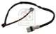 1x Febi Bilstein warning contact, brake pad wear 96461221100 front axle left