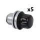 Land Rover LR3 / Discovery 3 05-09 Black Capped Wheel Nuts RRD500290B Set x5 New