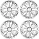 Set of 4 Hubcaps Compatible with Ford Transit 150/250/350, 2015 2016 2017 201